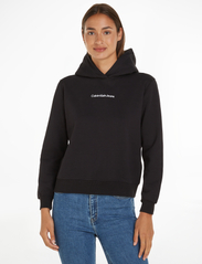 Calvin Klein Jeans - INSTITUTIONAL REGULAR HOODIE - džemperi ar kapuci - ck black - 2