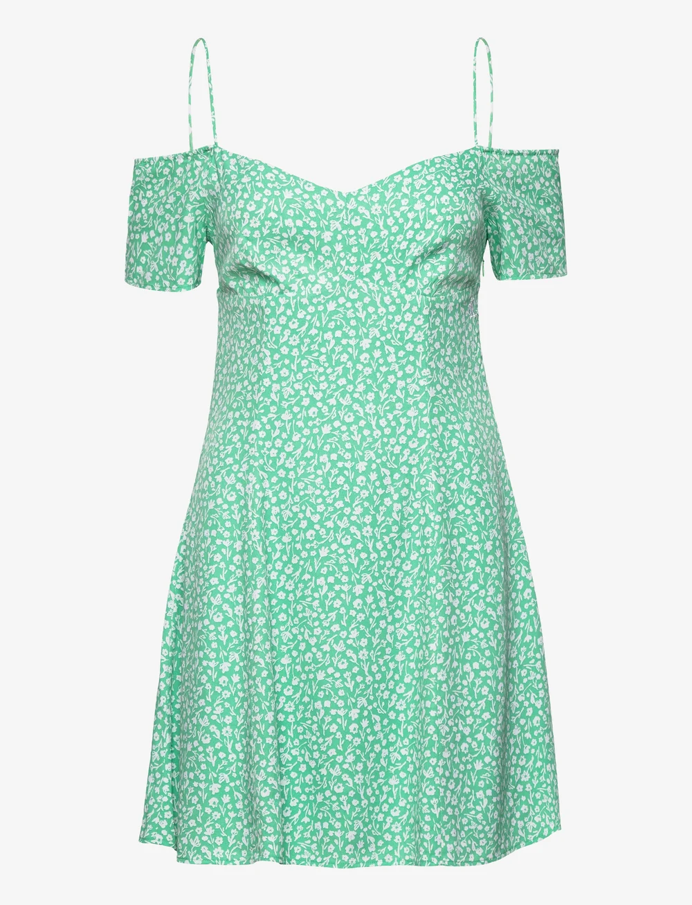 Calvin klein off the shoulder white online dress