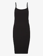 Calvin Klein Jeans - SLUB RIB STRAPPY DRESS - t-shirt dresses - ck black - 0