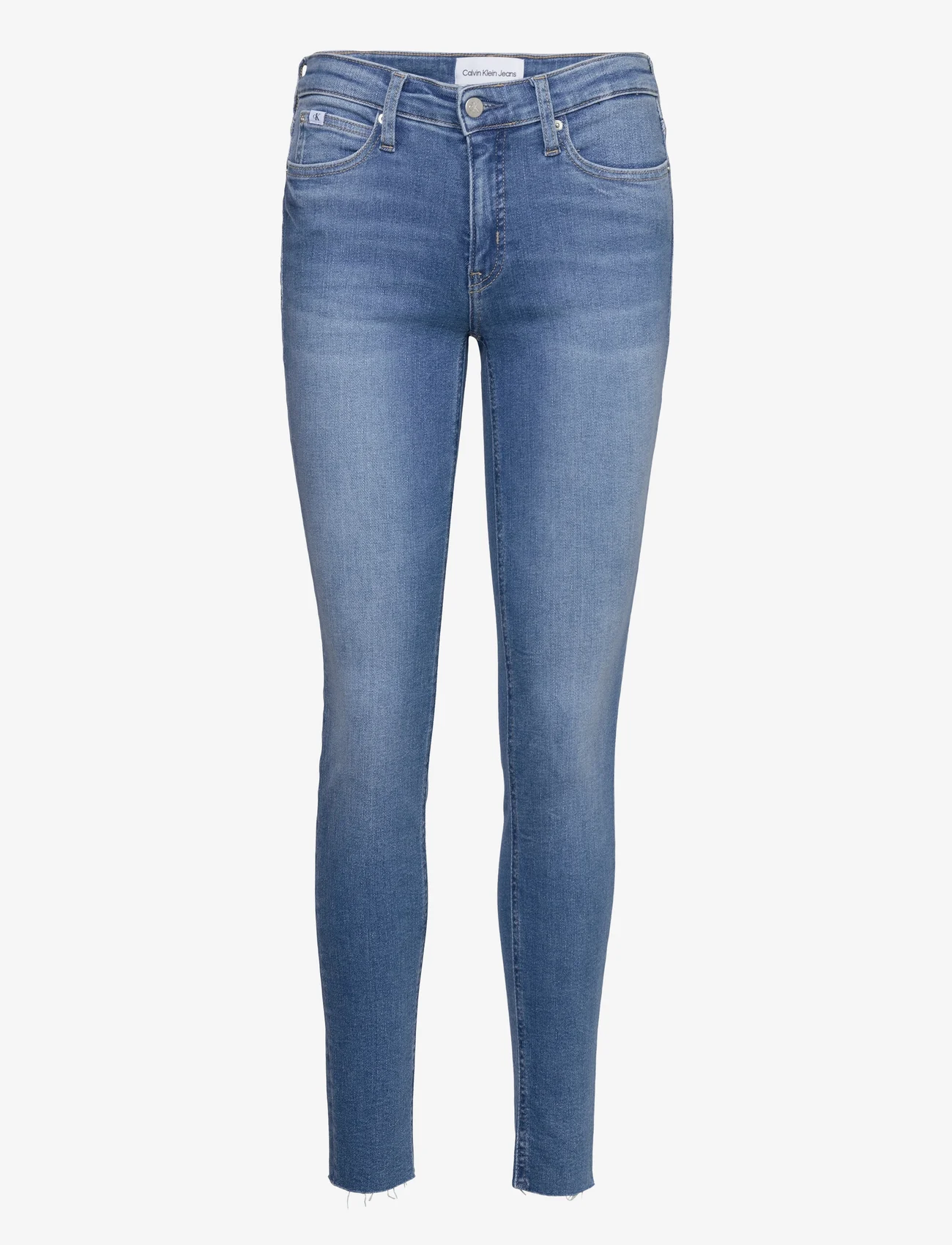 Calvin Klein Jeans - MID RISE SKINNY - džinsa bikses ar šaurām starām - denim medium - 0