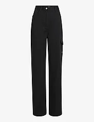 Calvin Klein Jeans - STRETCH TWILL HIGH RISE STRAIGHT - cargo-housut - ck black - 0