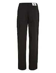 Calvin Klein Jeans - STRETCH TWILL HIGH RISE STRAIGHT - spodnie cargo - ck black - 1