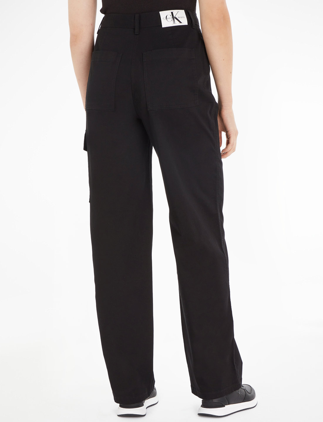 Calvin Klein Jeans Stretch Twill High Rise Straight - Trousers