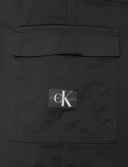 Calvin Klein Jeans - STRETCH TWILL HIGH RISE STRAIGHT - spodnie cargo - ck black - 8