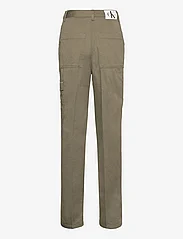 Calvin Klein Jeans - STRETCH TWILL HIGH RISE STRAIGHT - cargo bikses - dusty olive - 1