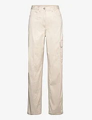 Calvin Klein Jeans - STRETCH TWILL HIGH RISE STRAIGHT - cargo pants - eggshell - 0