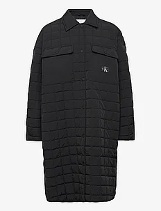 LONG QUILTED UTILITY COAT, Calvin Klein Jeans