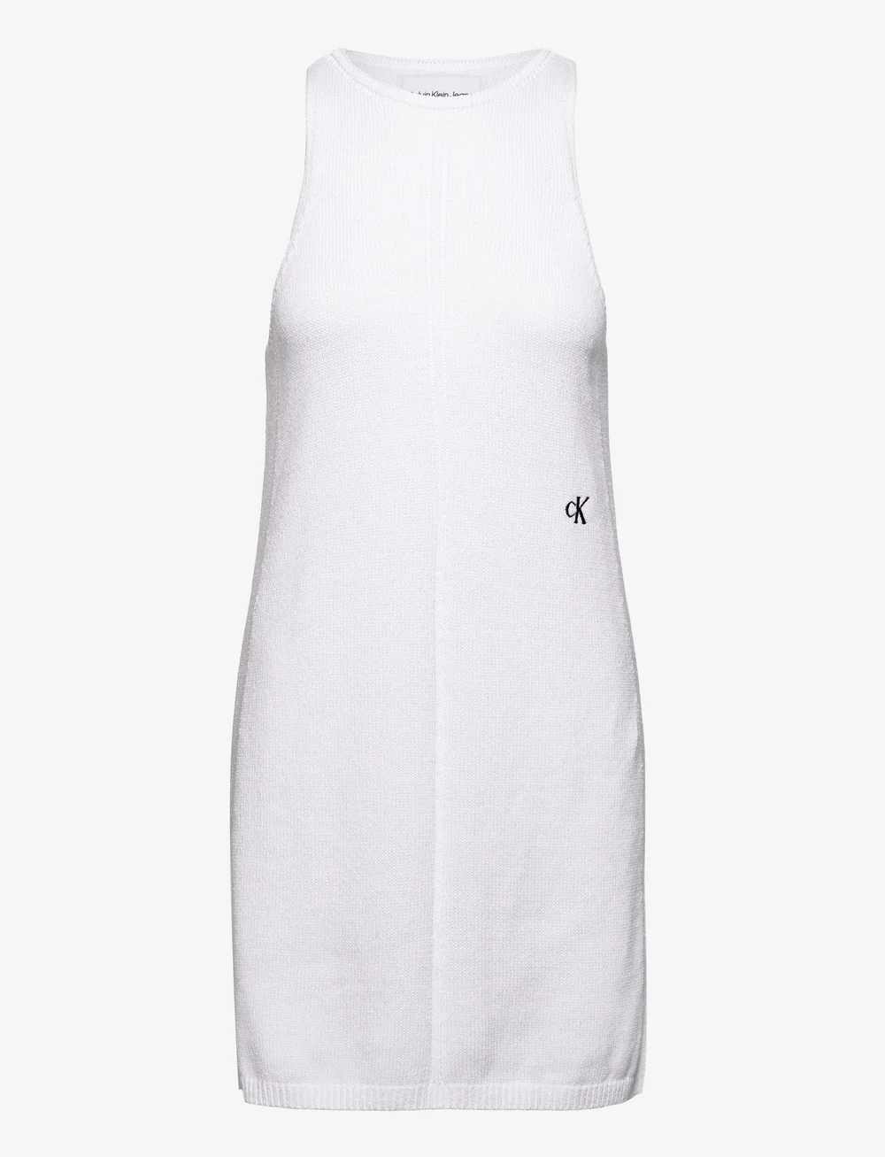 Calvin klein sales white sleeveless dress