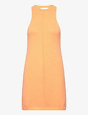 Calvin Klein Jeans - KNITTED TANK DRESS - strikkede kjoler - crushed orange - 0