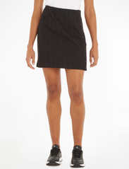 Calvin Klein Jeans - BADGE RIB ELONGATED SKIRT - short skirts - ck black - 3