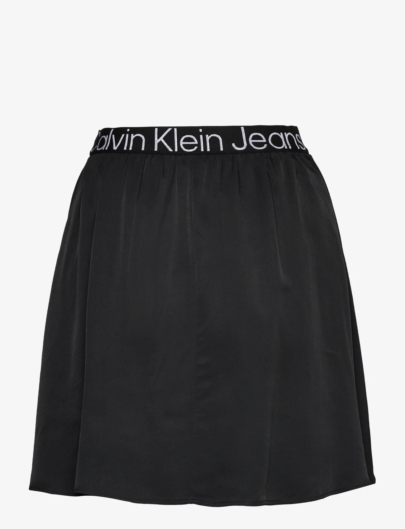 Calvin Klein Jeans - LOGO ELASTIC MINI SKIRT - trumpi sijonai - ck black - 1