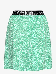 Calvin Klein Jeans - LOGO ELASTIC MINI SKIRT - short skirts - ditsy floral green aop - 1