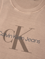 Calvin Klein Jeans - MINERAL DYE RIB TANK DRESS - t-shirt-kleider - shitake - 5