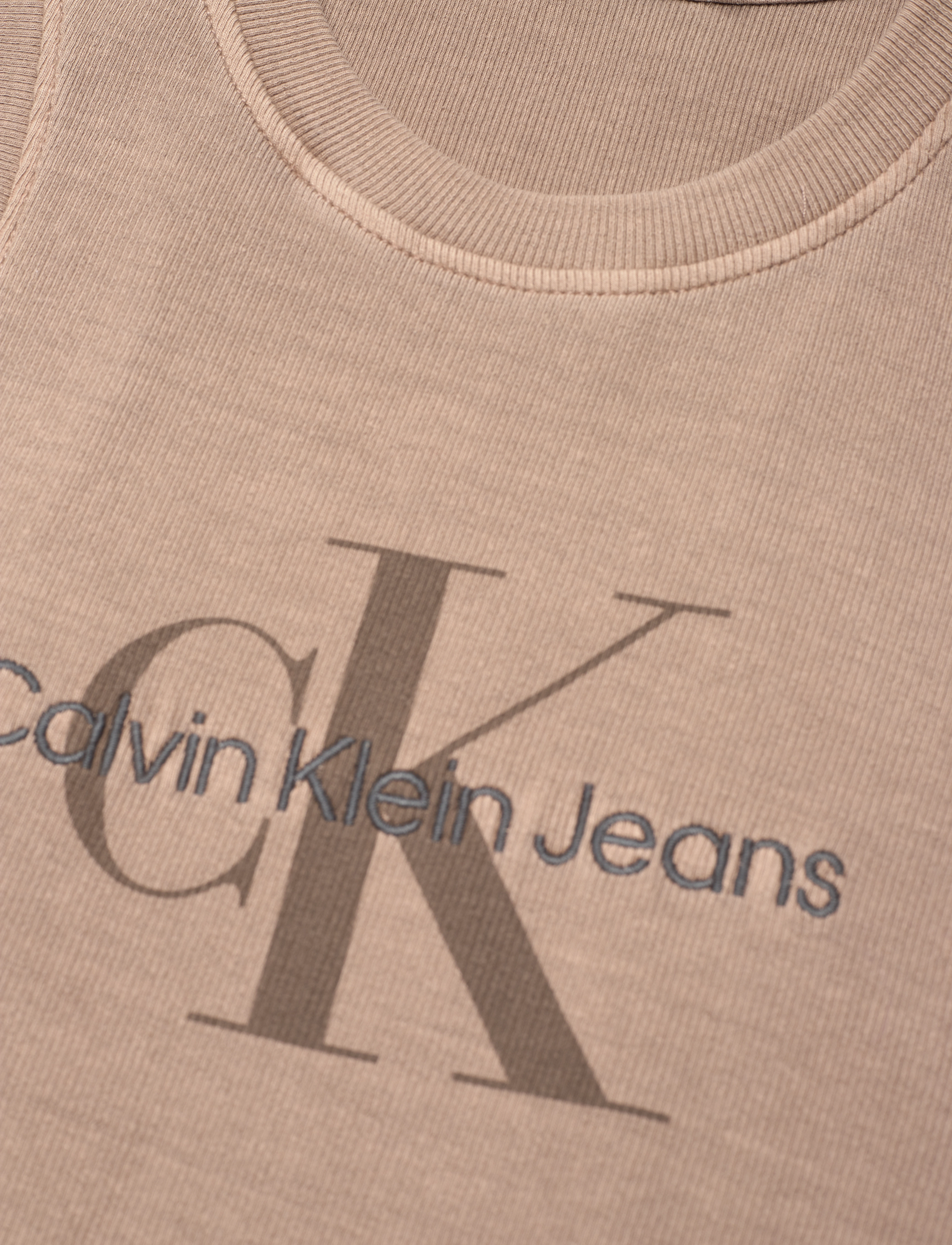 Calvin Klein Jeans - MINERAL DYE RIB TANK DRESS - shitake - 5