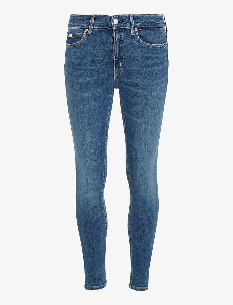 Calvin Klein Jeans - MID RISE SKINNY - dżinsy skinny fit - denim dark - 1