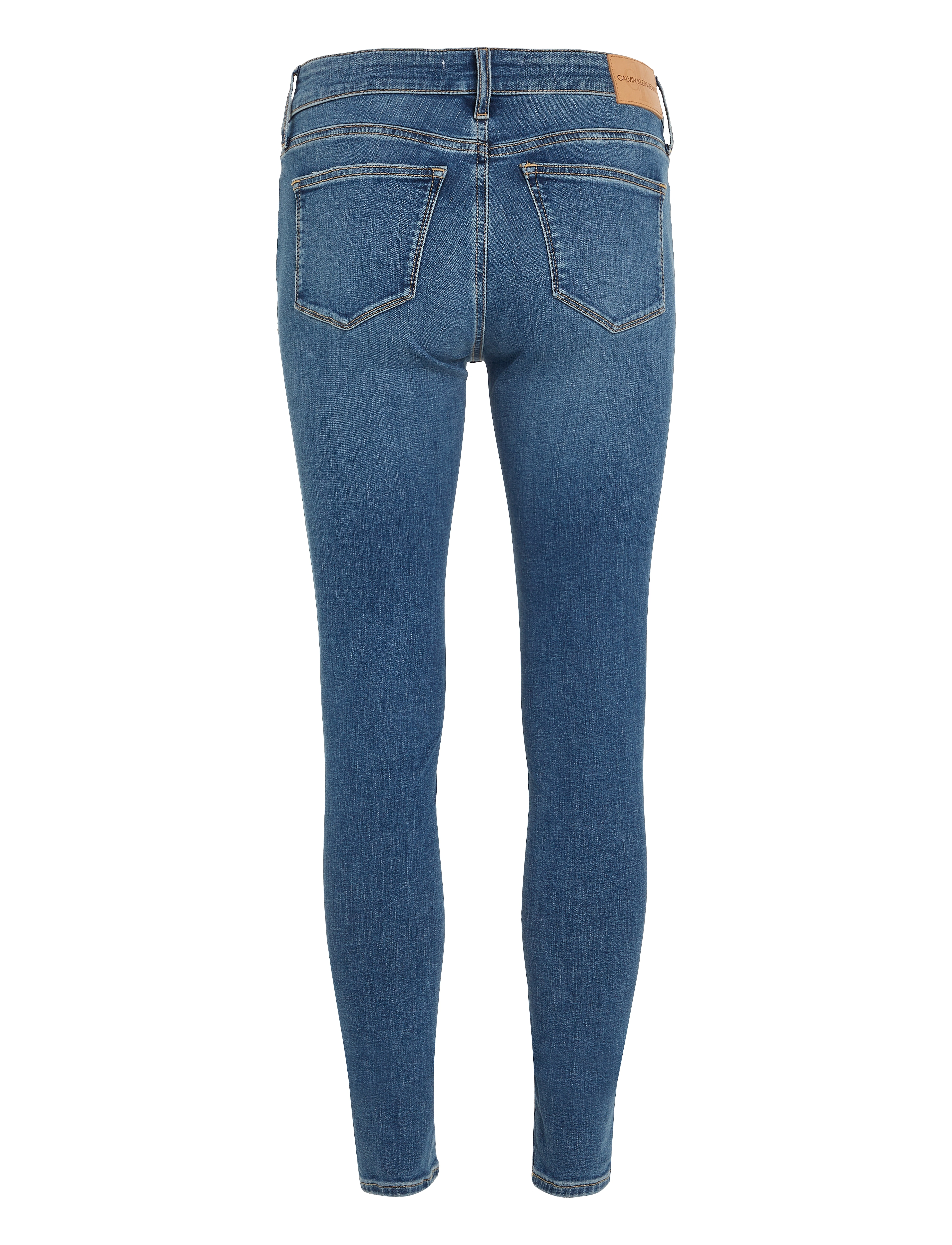 Calvin Klein Jeans - MID RISE SKINNY - liibuvad teksad - denim dark - 2