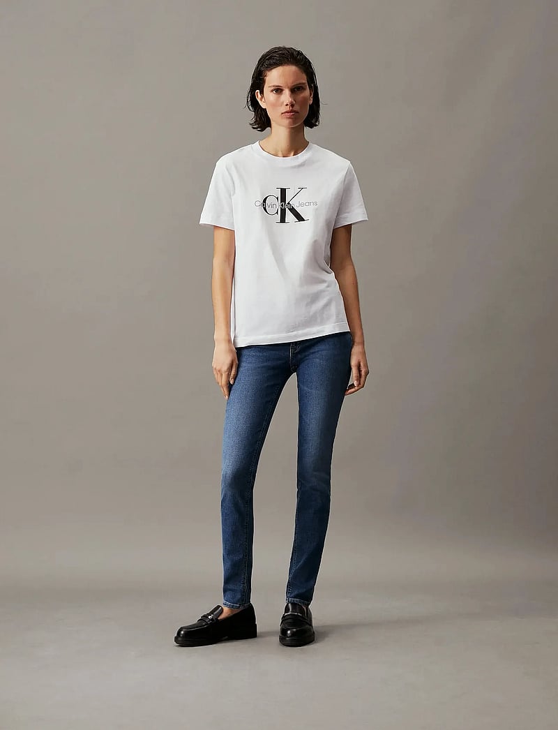Calvin Klein Jeans - MID RISE SKINNY - dżinsy skinny fit - denim dark - 3