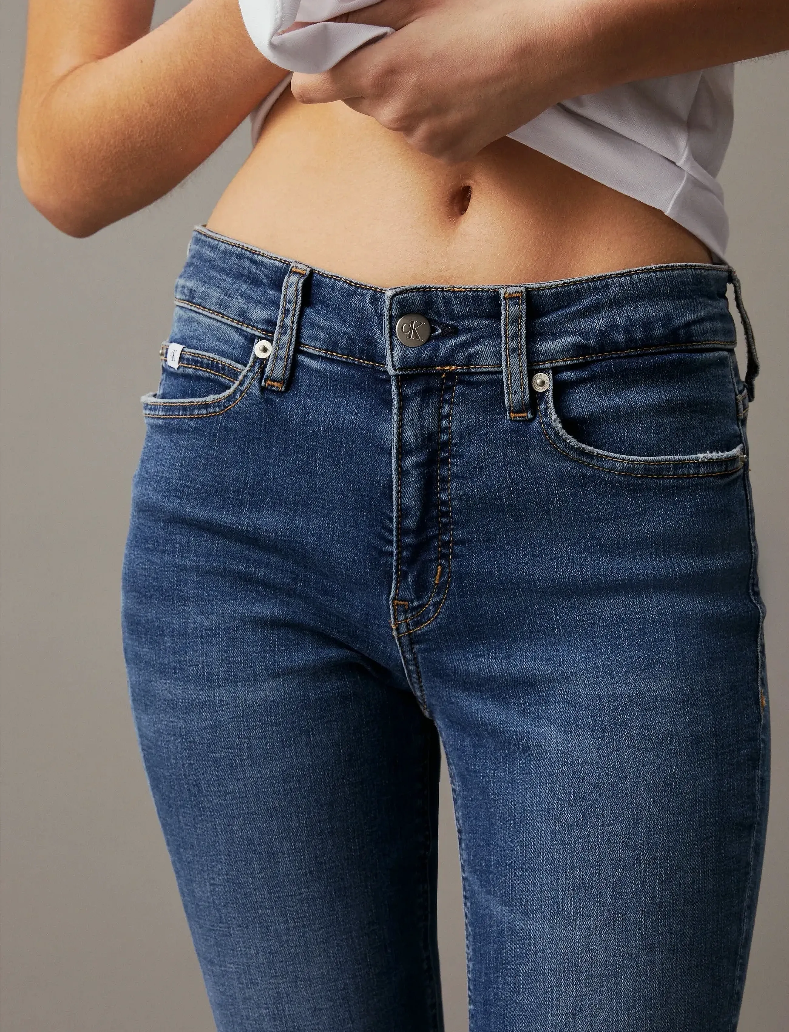 Calvin Klein Jeans Mid Rise Skinny skinny jeans dam – bild 5
