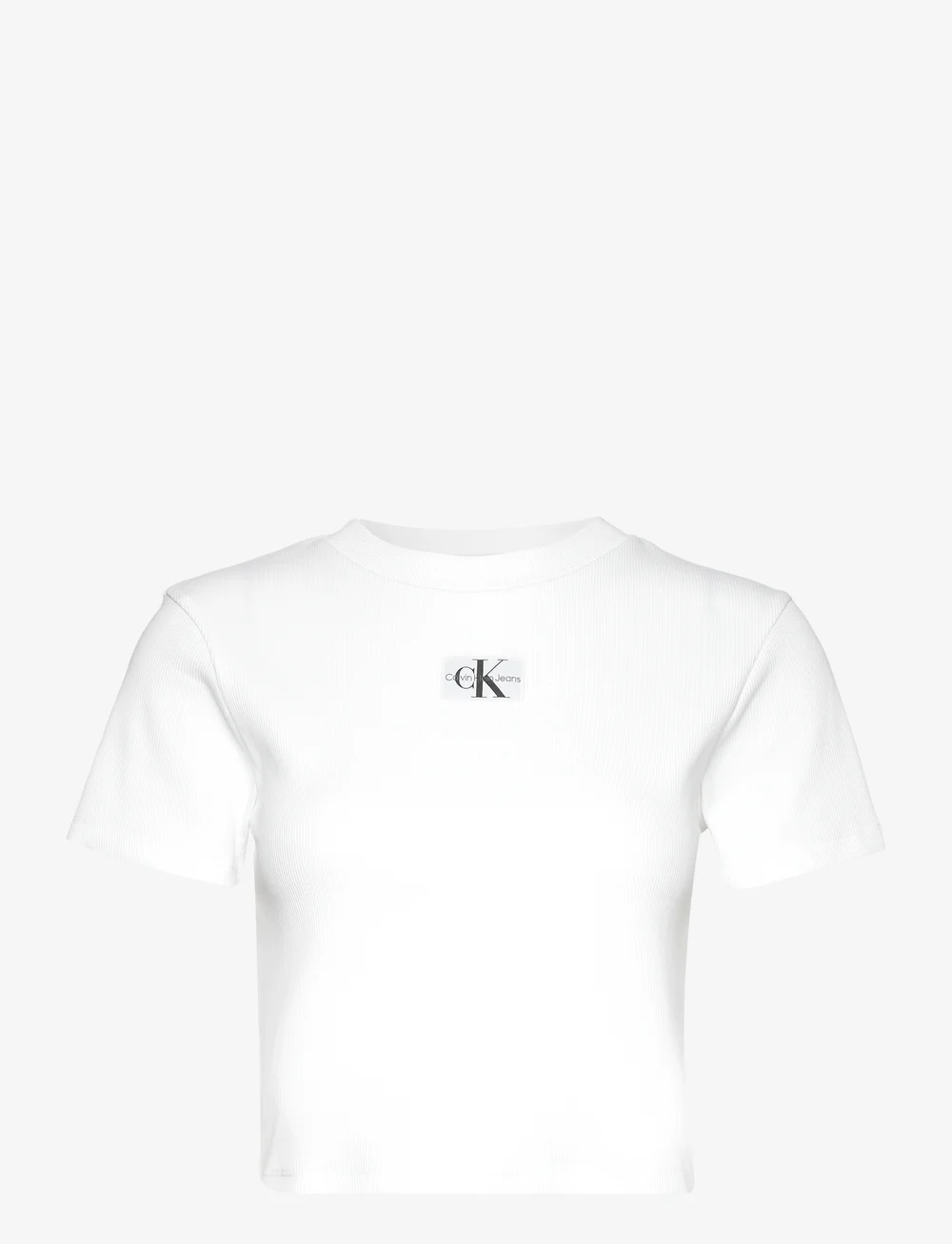 Calvin Klein Jeans Badge Rib Short Sleeve Tee – t-shirts & tops – shop at  Booztlet