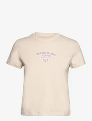 Calvin Klein Jeans Varsity Logo Baby Tee - T-shirts