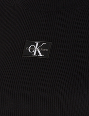 Calvin Klein Jeans - BADGE ROLL NECK SWEATER - poolopaidat - ck black - 6