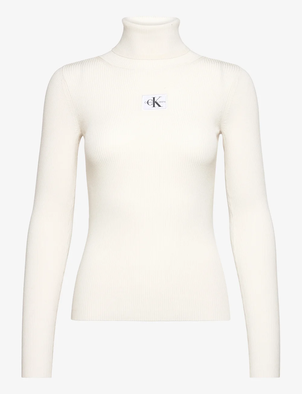 Calvin Klein Jeans Badge Roll Neck Sweater Turtlenecks Boozt