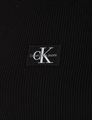 Calvin Klein Jeans - BADGE ROLL NECK SWEATER DRESS - ck black - 5