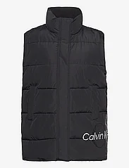 Calvin Klein Jeans - BLOWN UP CK LONG VEST - vadderade västar - ck black - 0