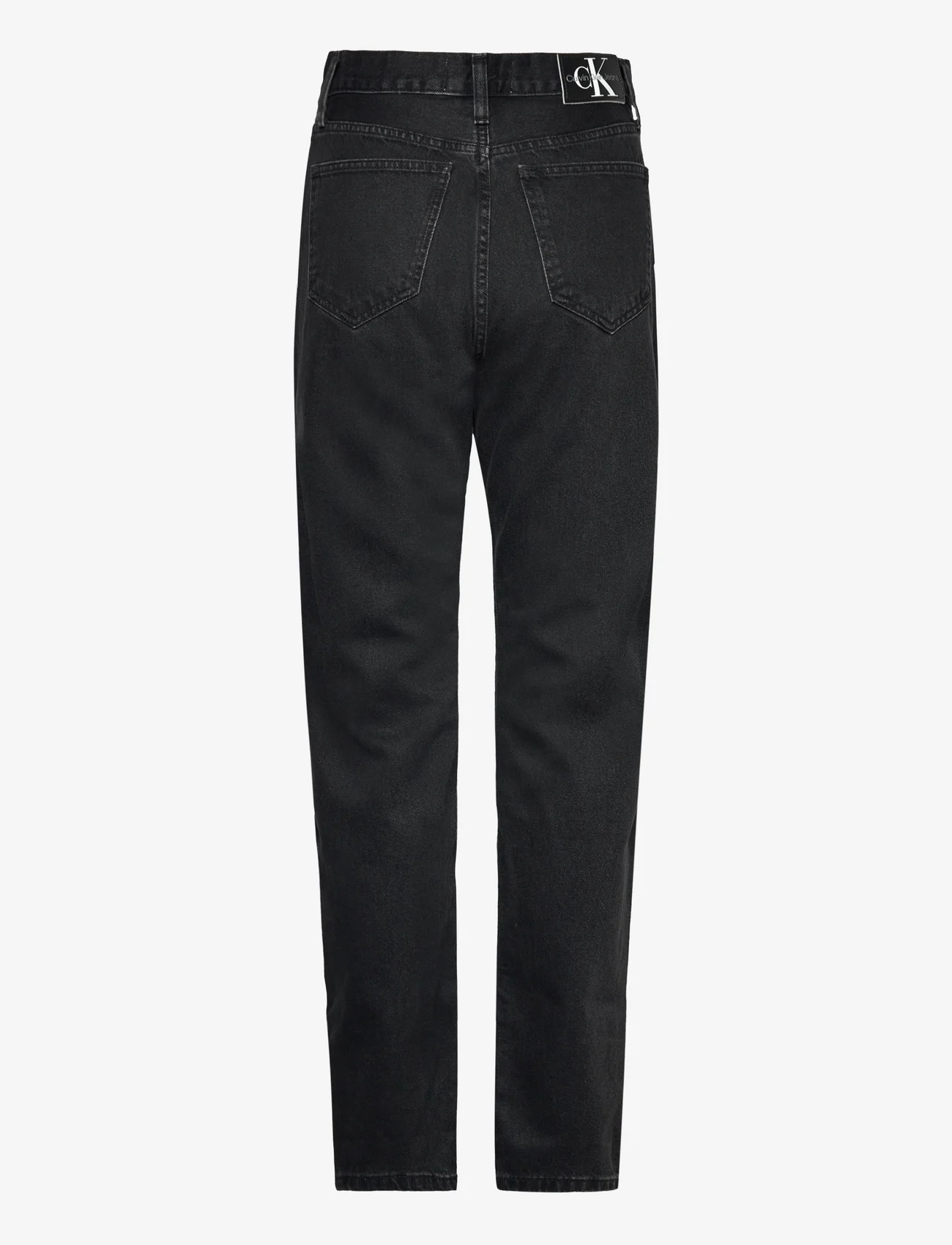 Calvin Klein Jeans - AUTHENTIC SLIM STRAIGHT - džinsa bikses ar taisnām starām - denim black - 1