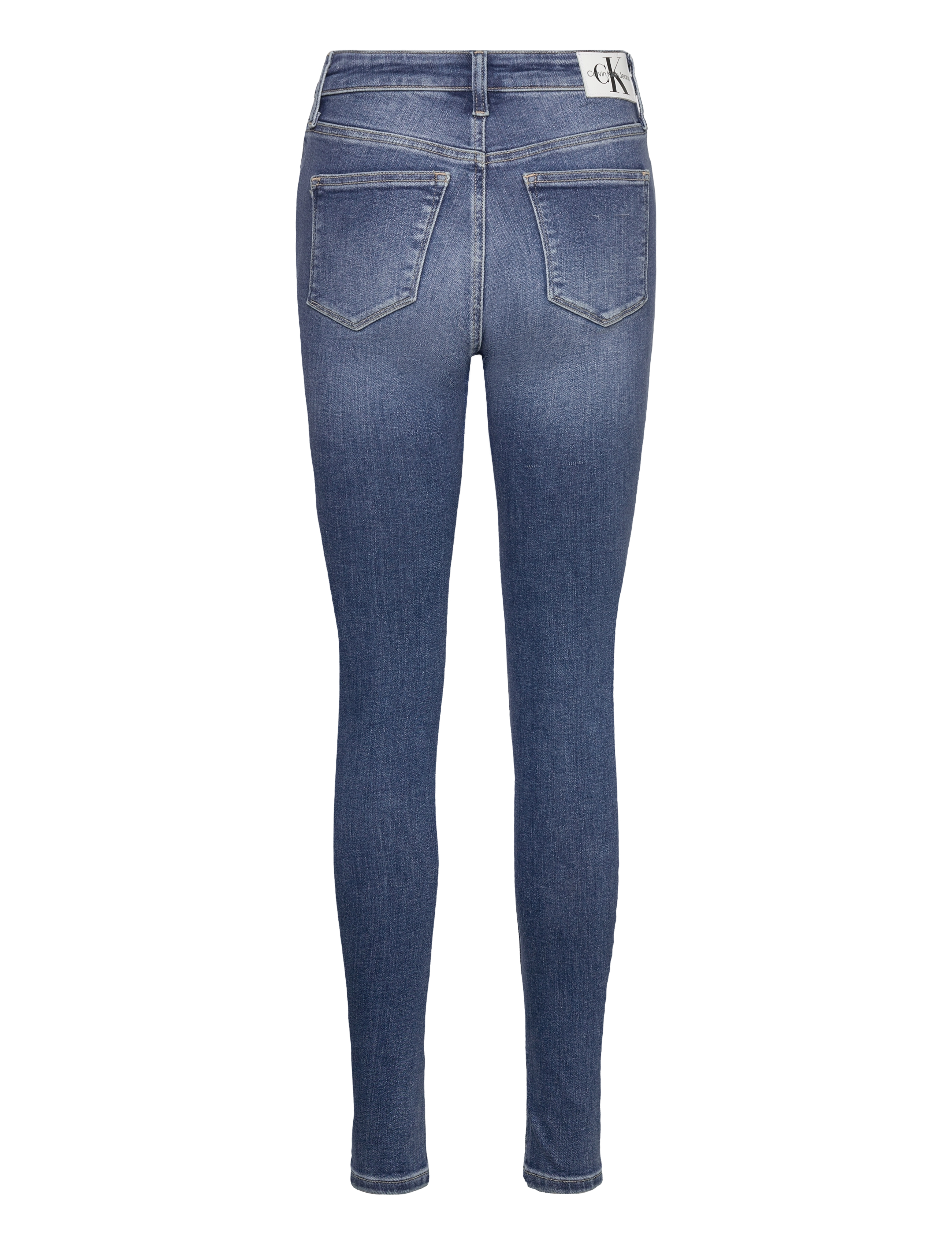 Calvin Klein Jeans - HIGH RISE SUPER SKINNY ANKLE - denim dark - 1