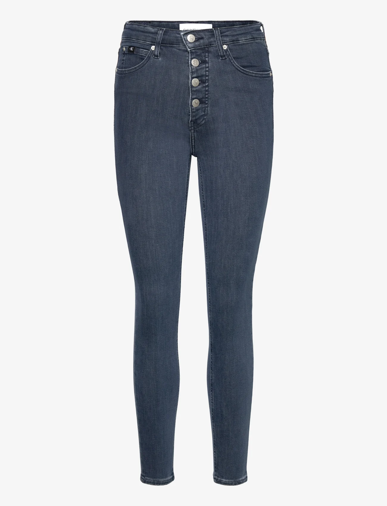 Calvin Klein Jeans - HIGH RISE SUPER SKINNY ANKLE - džinsa bikses ar šaurām starām - denim light - 0