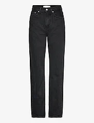 Calvin Klein Jeans - HIGH RISE STRAIGHT - suorat farkut - denim black - 0