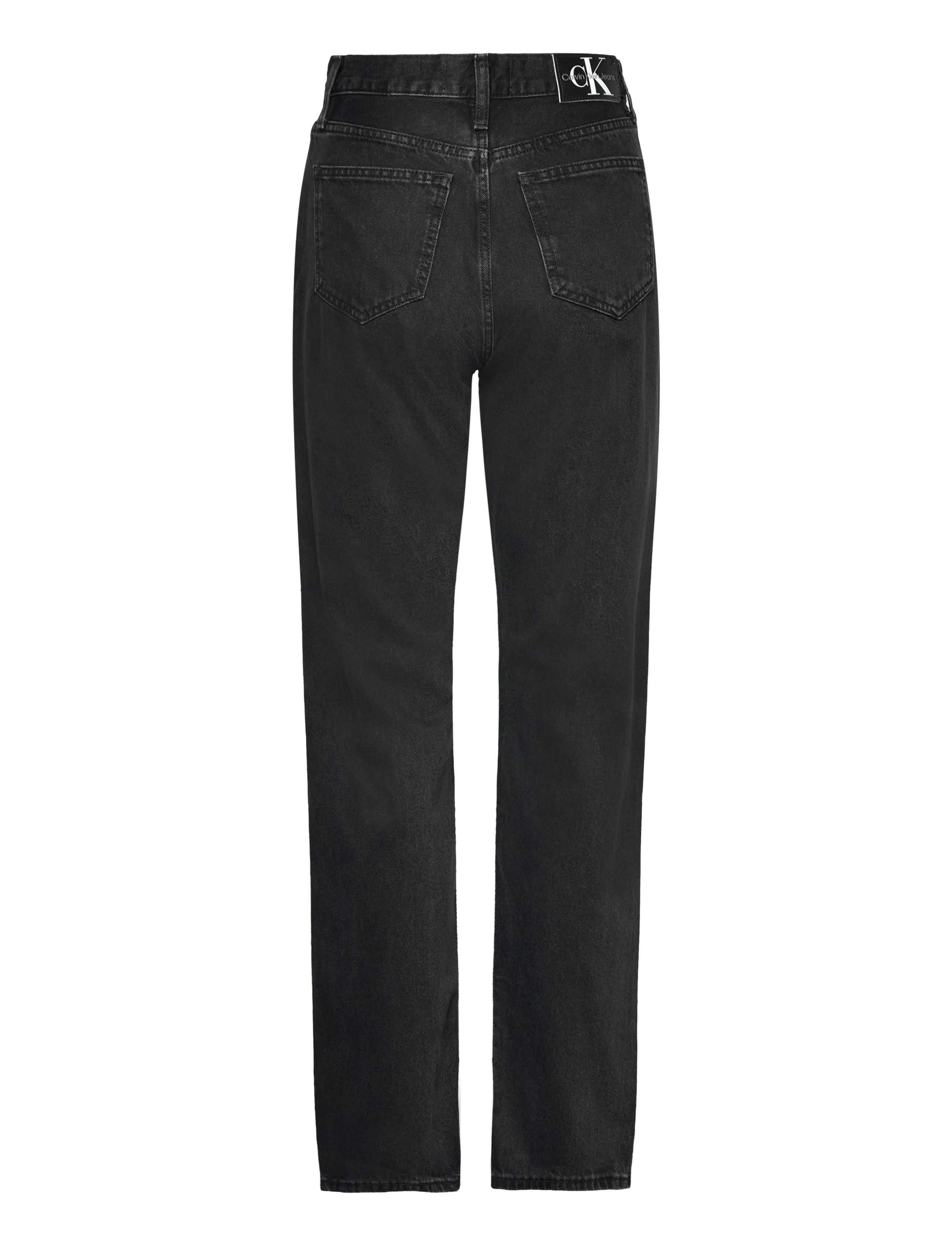 Calvin Klein Jeans - HIGH RISE STRAIGHT - denim black - 1