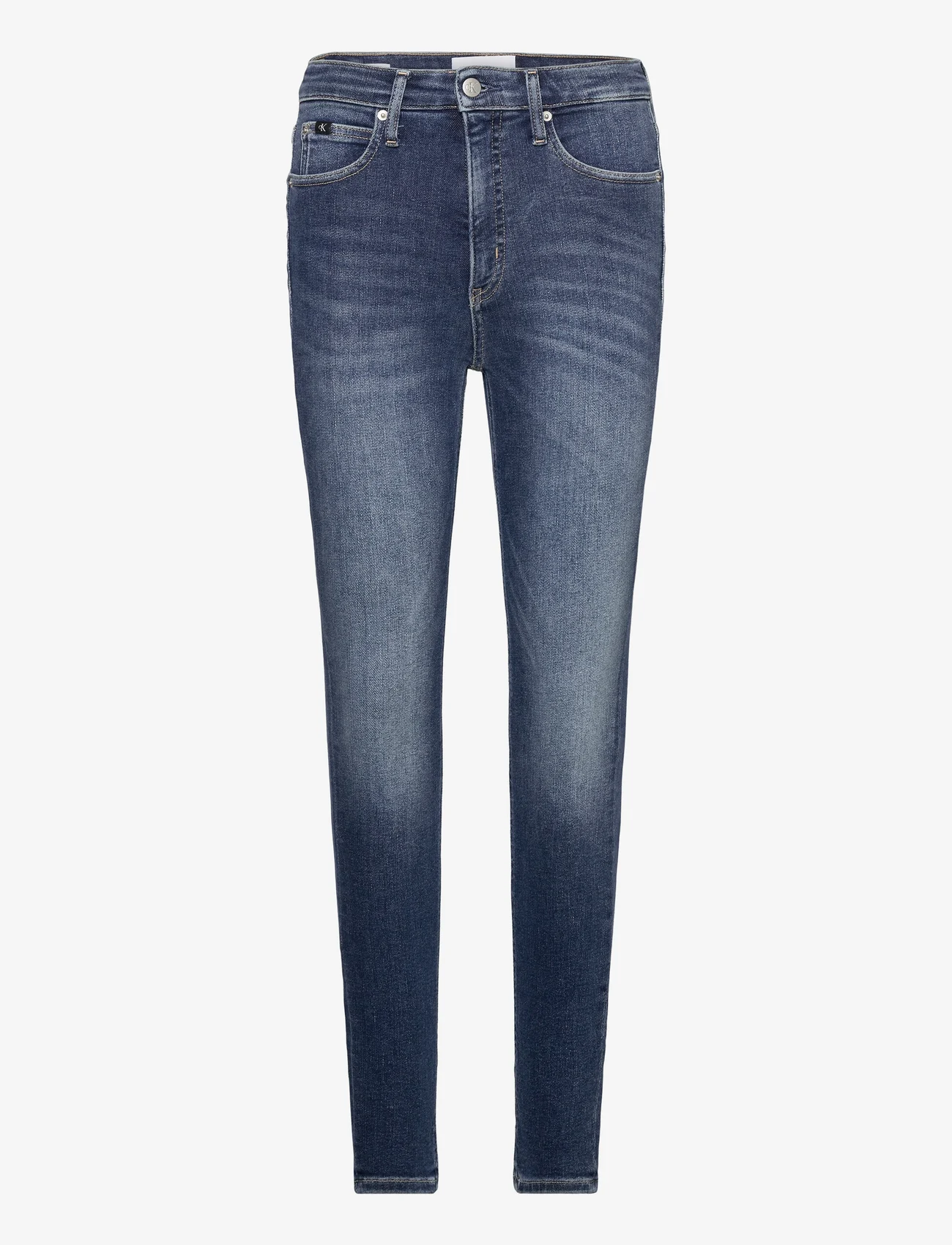 Calvin Klein Jeans - HIGH RISE SKINNY - siaurėjantys džinsai - denim dark - 0