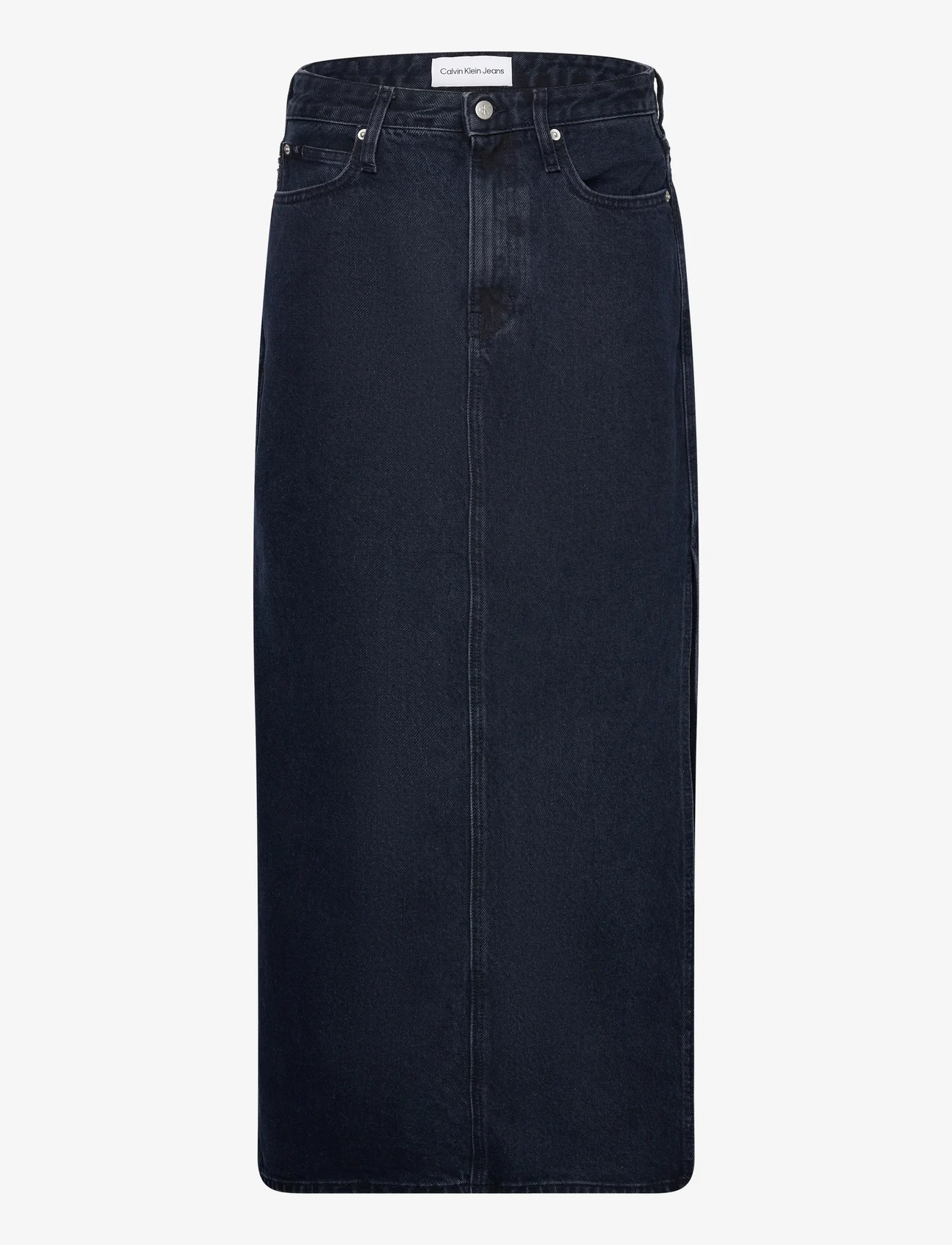 Calvin Klein Jeans - MAXI SKIRT - gari svārki - denim dark - 0