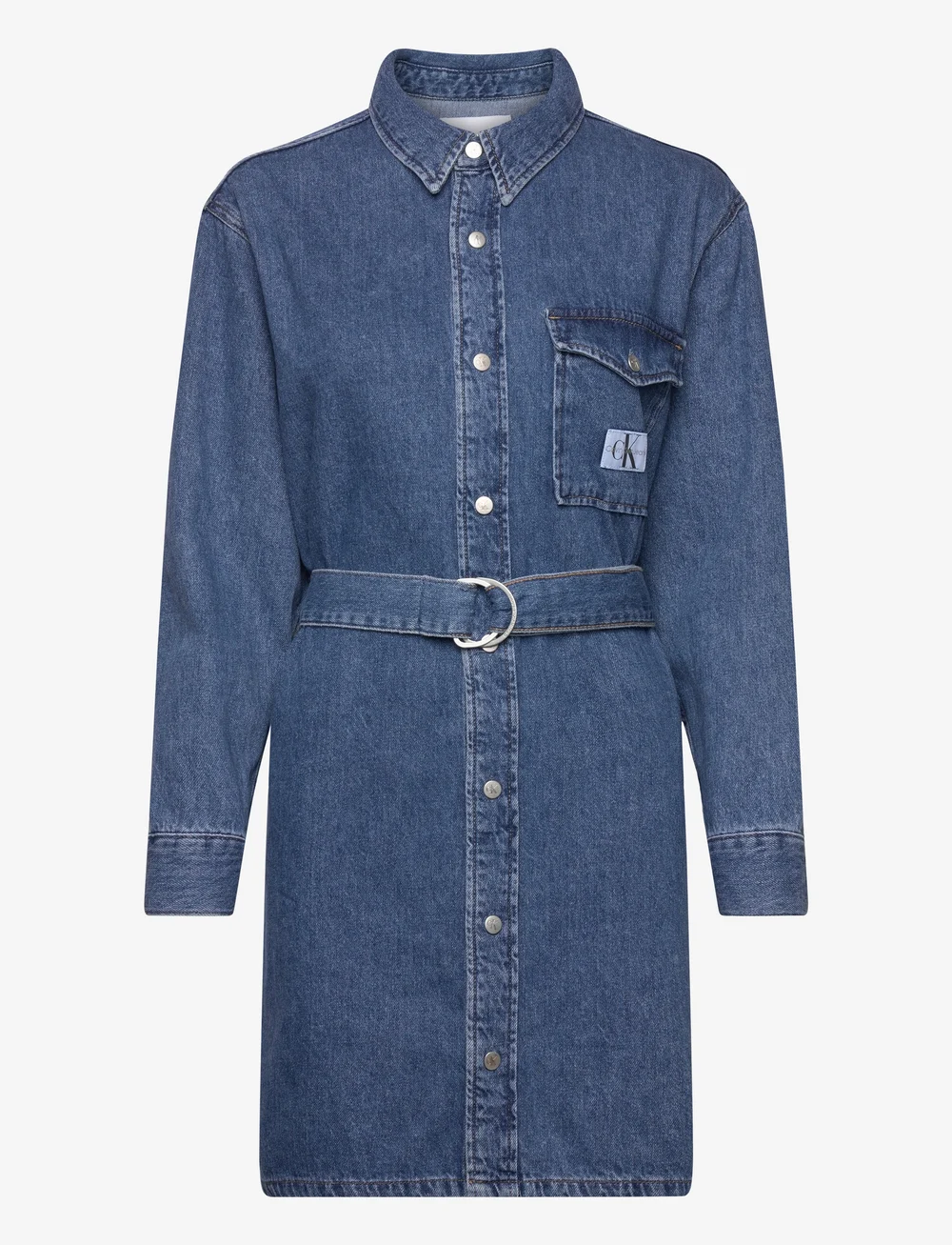 Calvin klein top denim shirt dress