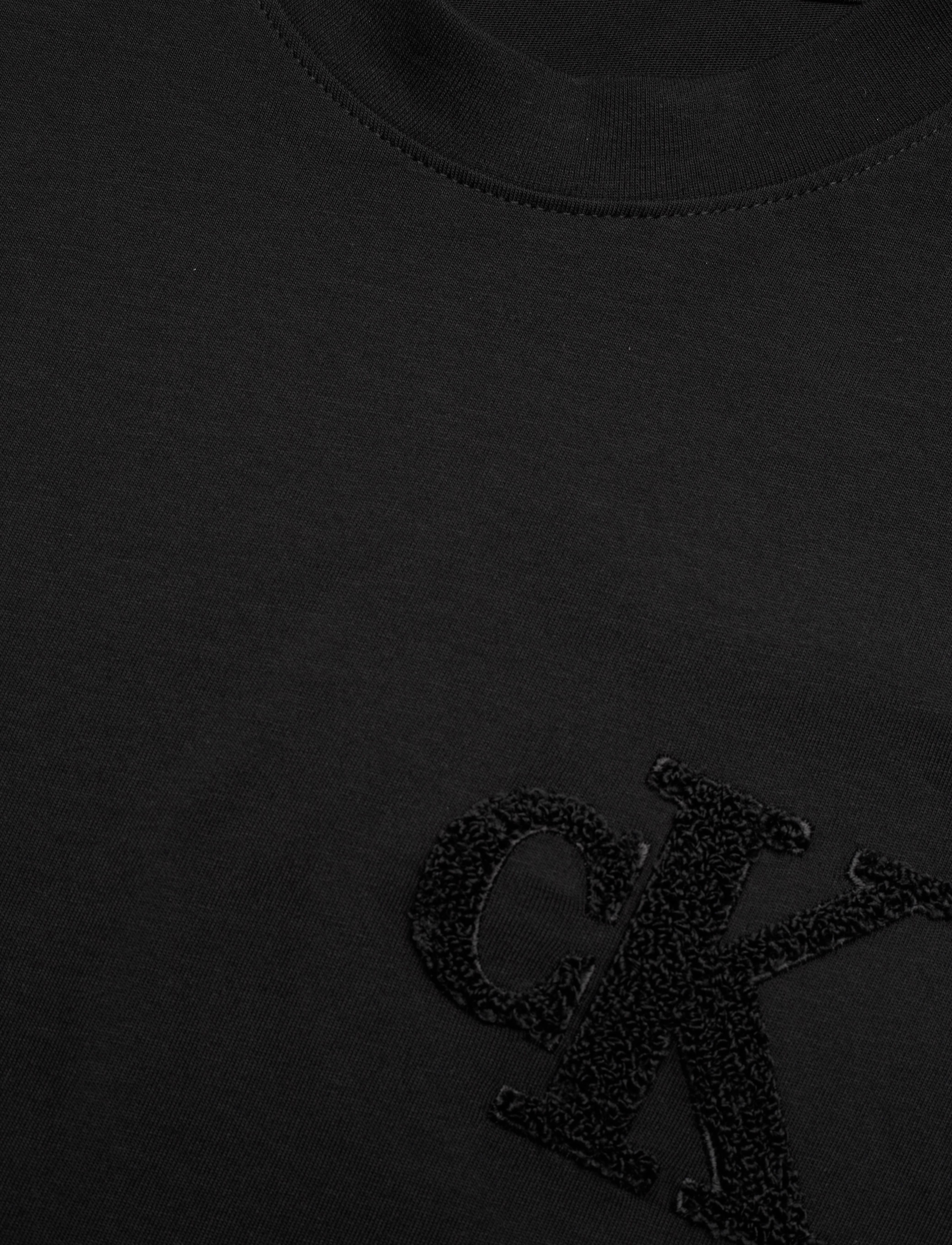 Calvin Klein Jeans - CHENILLE CK RELAXED TEE - ck black - 2