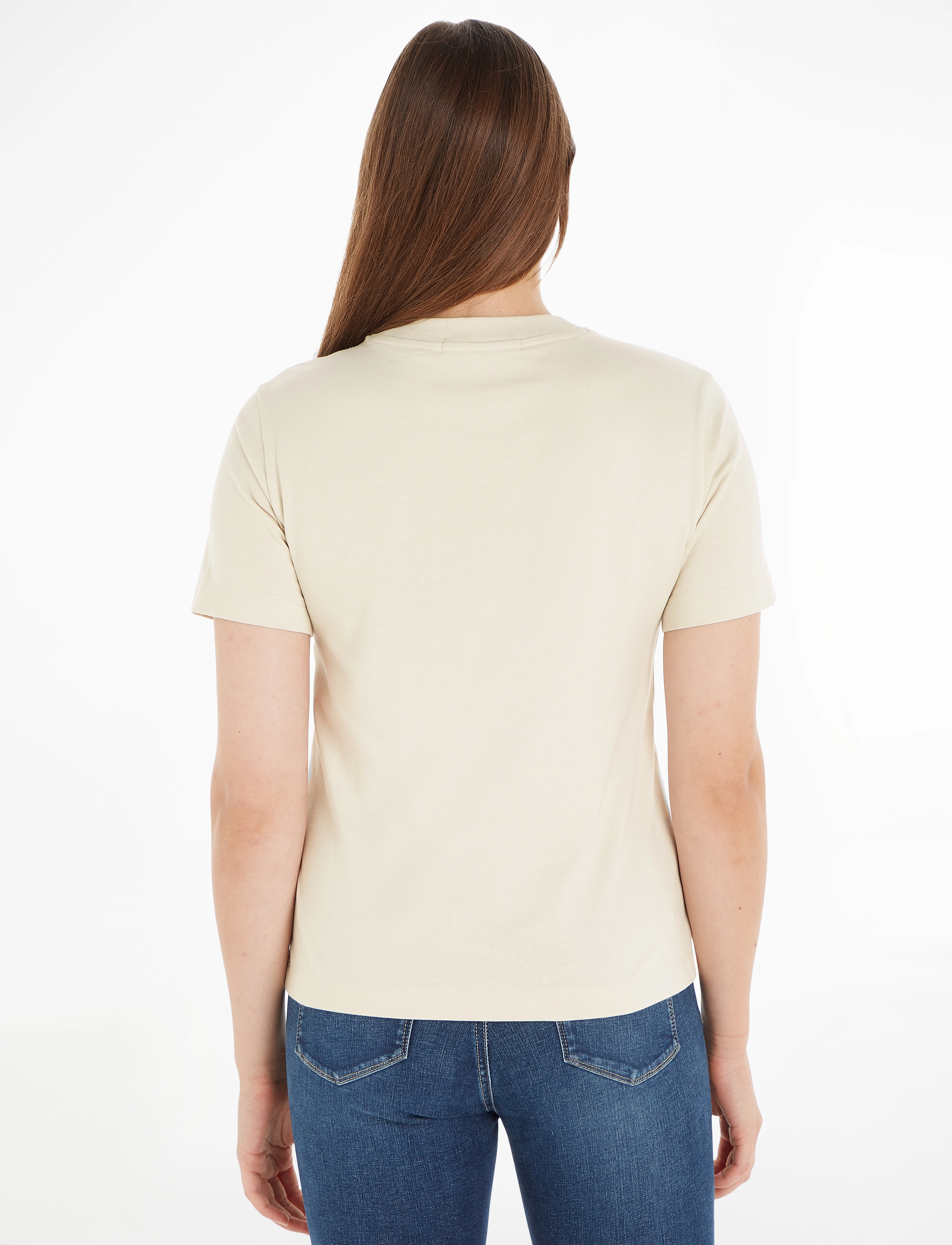 Calvin Klein Jeans - CHENILLE CK RELAXED TEE - eggshell - 2