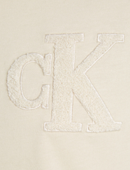 Calvin Klein Jeans - CHENILLE CK RELAXED TEE - t-skjorter - eggshell - 5