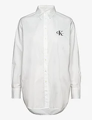 Calvin Klein Jeans - LOOSE MONOLOGO SHIRT - marškiniai ilgomis rankovėmis - bright white - 0