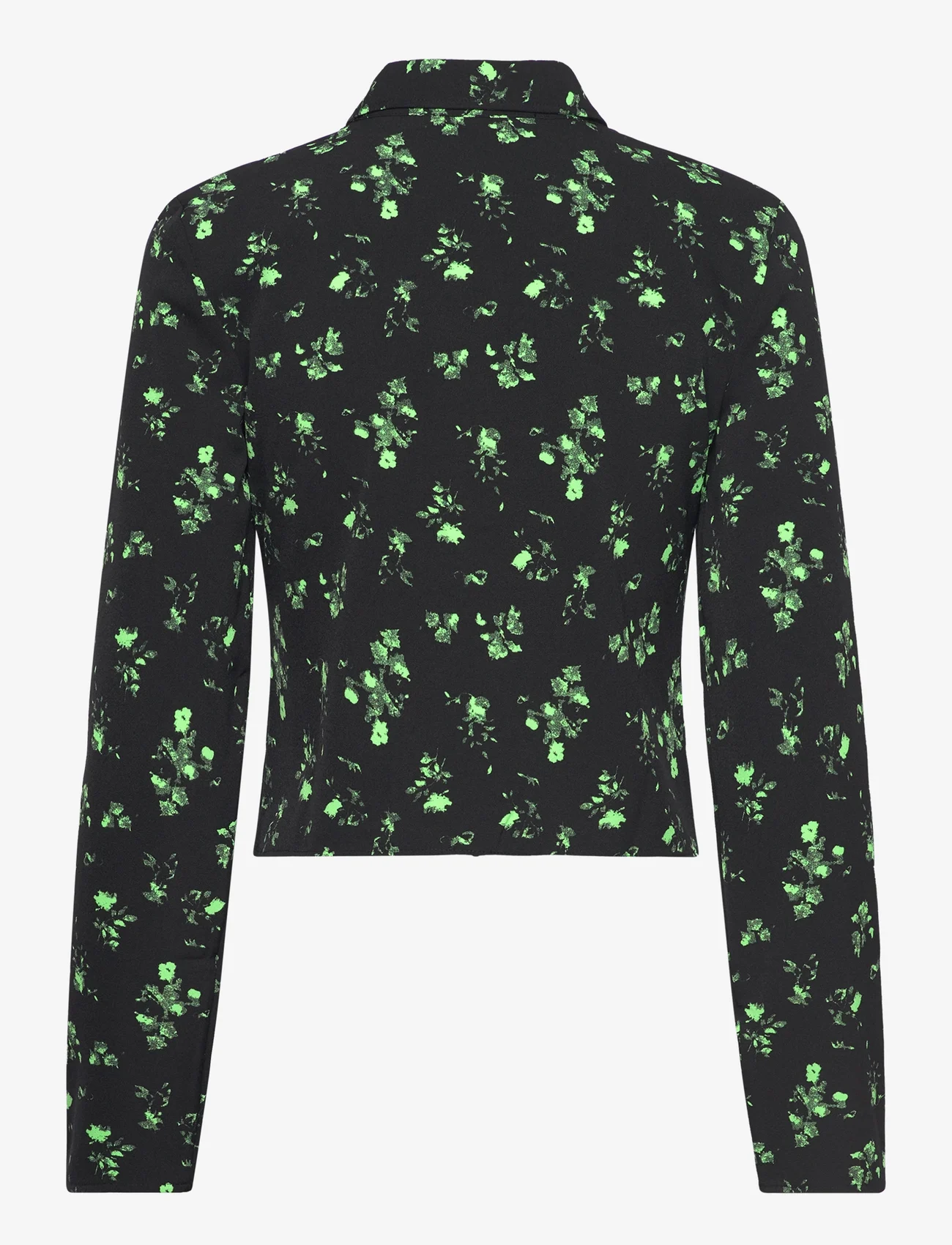 Calvin Klein Jeans - LONG SLEEVE FITTED SHIRT - long-sleeved shirts - black acid light floral - 1