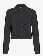 LONG SLEEVE FITTED SHIRT - CK BLACK
