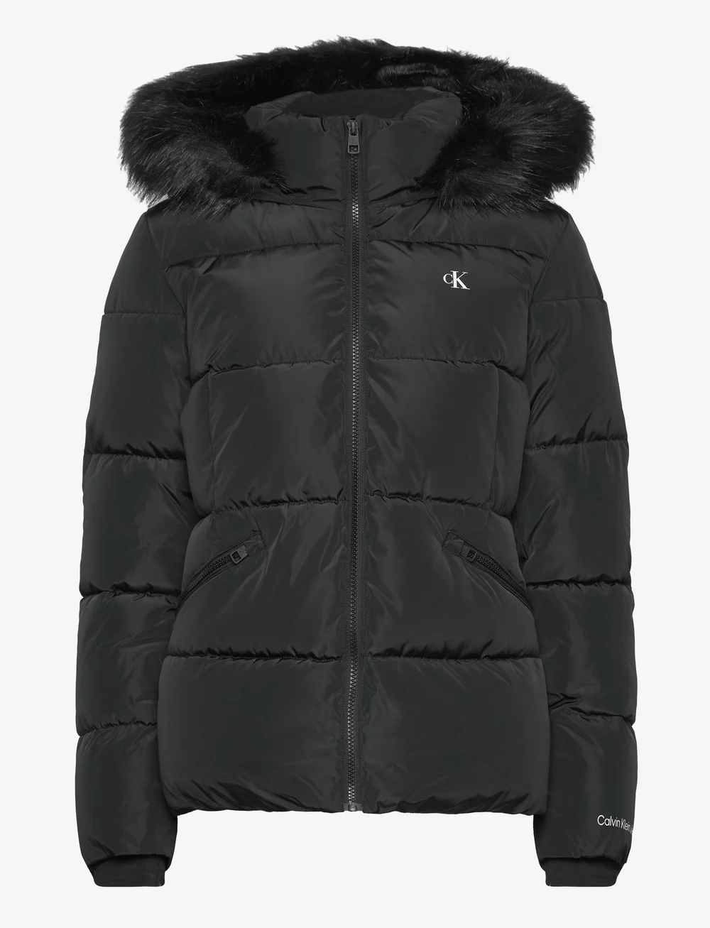Calvin Klein Jeans Faux Fur Hooded Fitted Short Jkt 149.94 . Buy Down padded jackets from Calvin Klein Jeans online at Boozt . Fast delivery