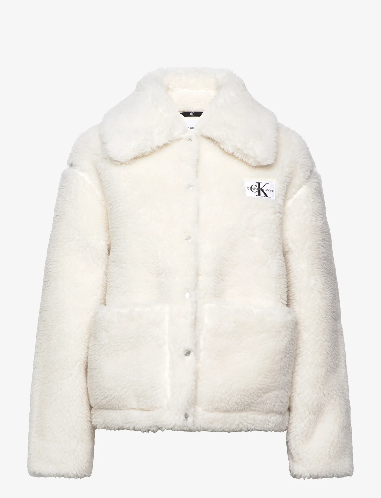 Calvin Klein Jeans - SHORT SHERPA JACKET - winter jacket - ivory - 0