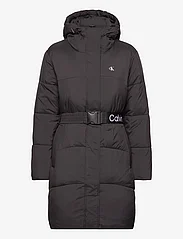 Calvin Klein Jeans - LOGO BELT LONG PUFFER - winter jackets - ck black - 0