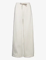 Calvin Klein Jeans - TAPE WIDE LEG JOG PANT - odzież imprezowa w cenach outletowych - ivory - 0