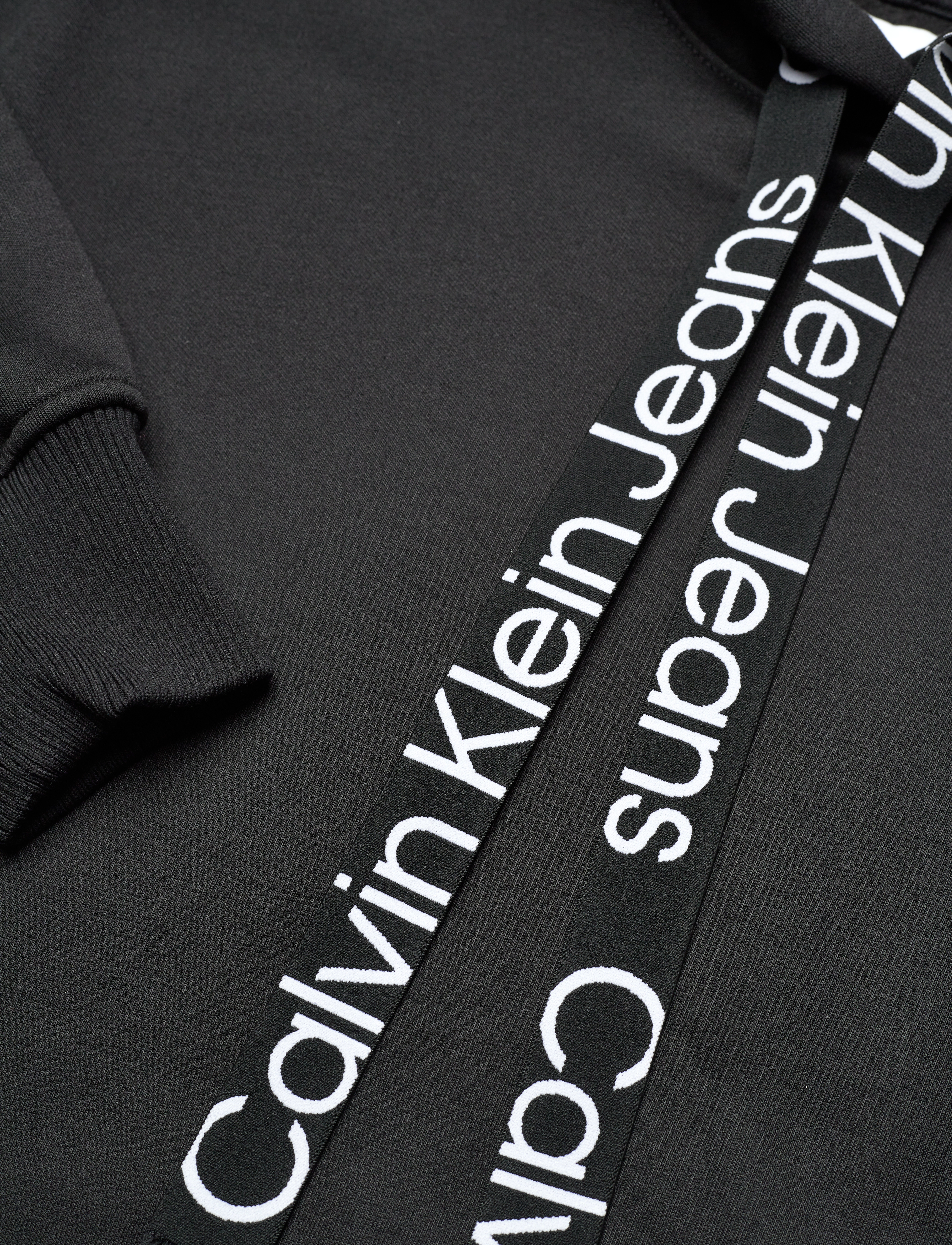 Calvin Klein Jeans - LOGO DRAWCORD HOODIE - ck black/bright white - 2
