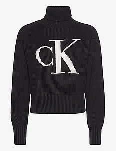 BLOWN UP CK LOOSE SWEATER, Calvin Klein Jeans