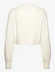 Calvin Klein Jeans - SHORT LAMBSWOOL SWEATER - jumpers - ivory - 1