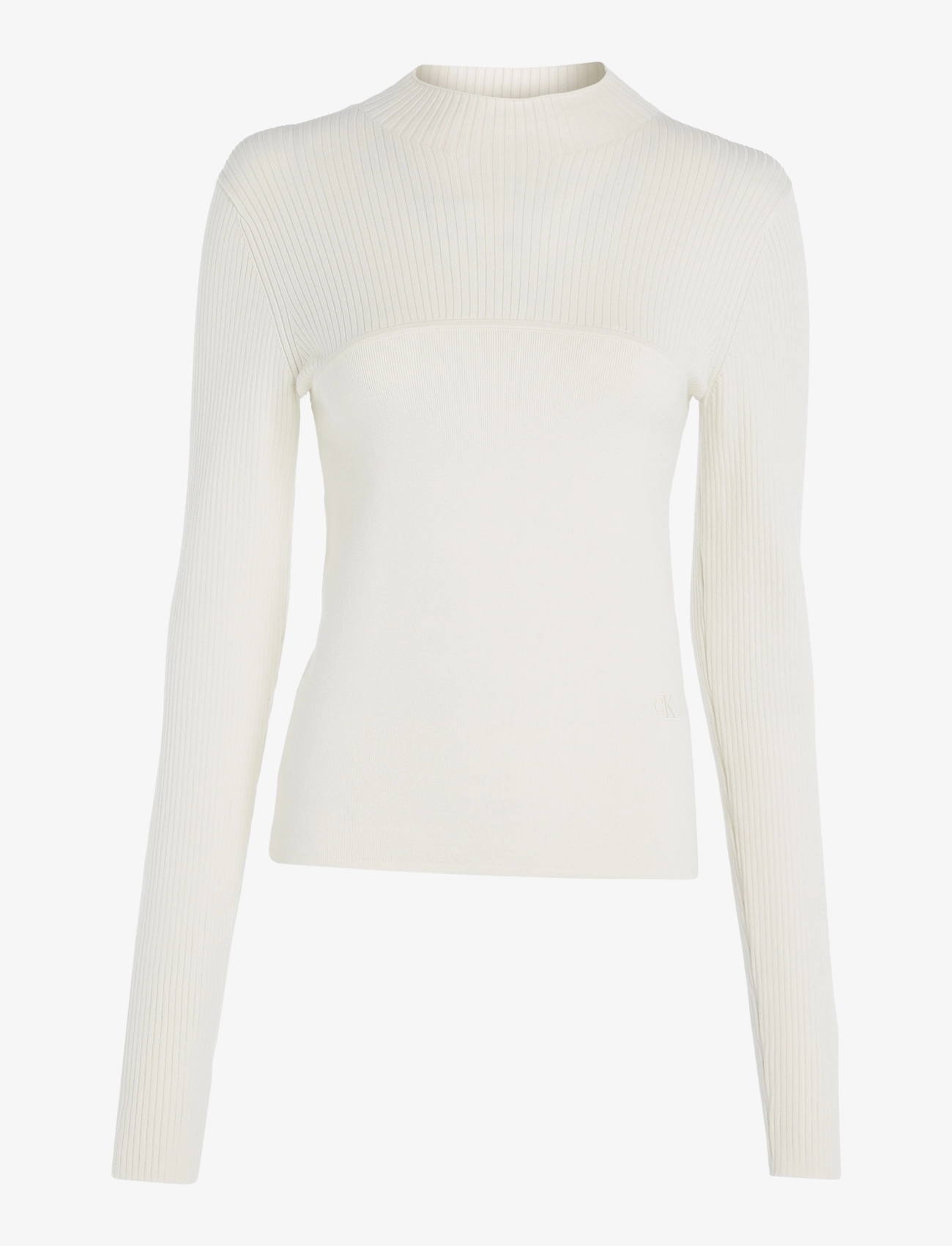 Calvin Klein Jeans - CORSET  DETAIL SWEATER - ivory - 0